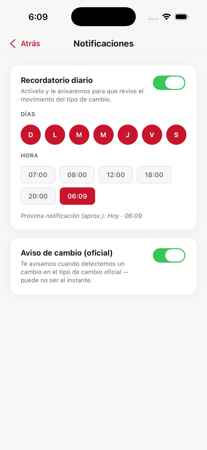 Configura tus alertas